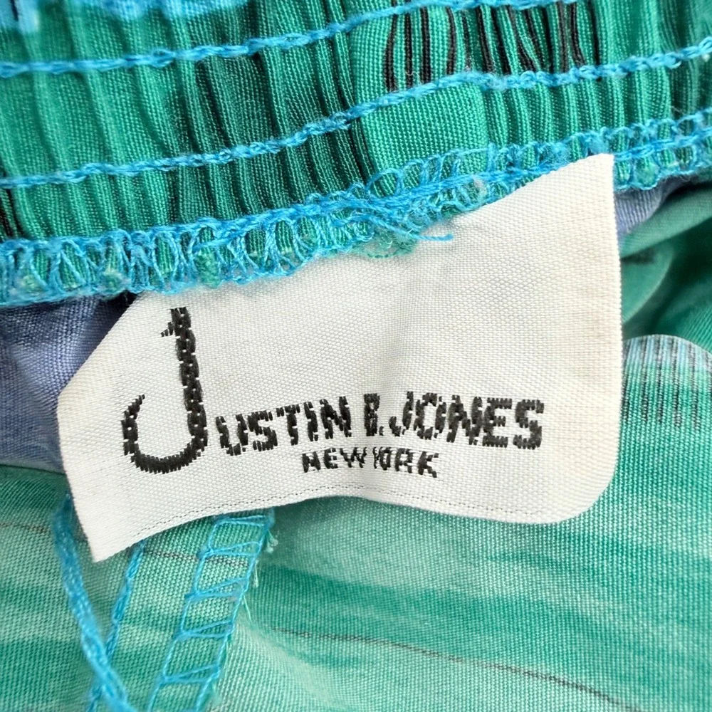 Vintage Retro Justin B Jones‎ High Waist Shorts Colorful Eclectic Size Large